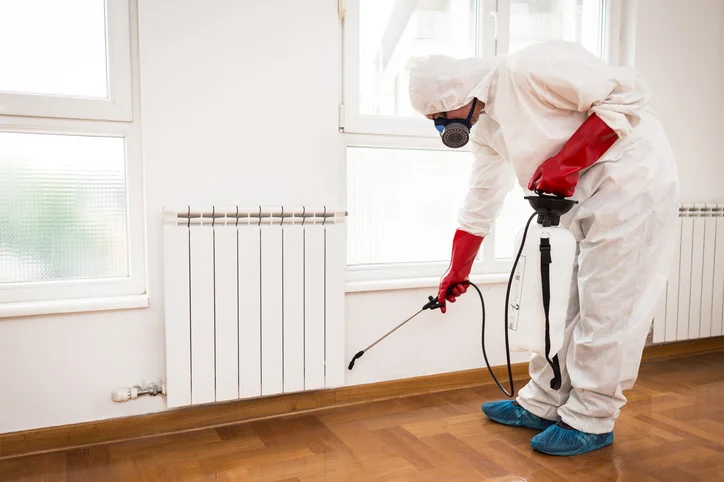 EntoLogic technician performing ant control treatment in South Florida