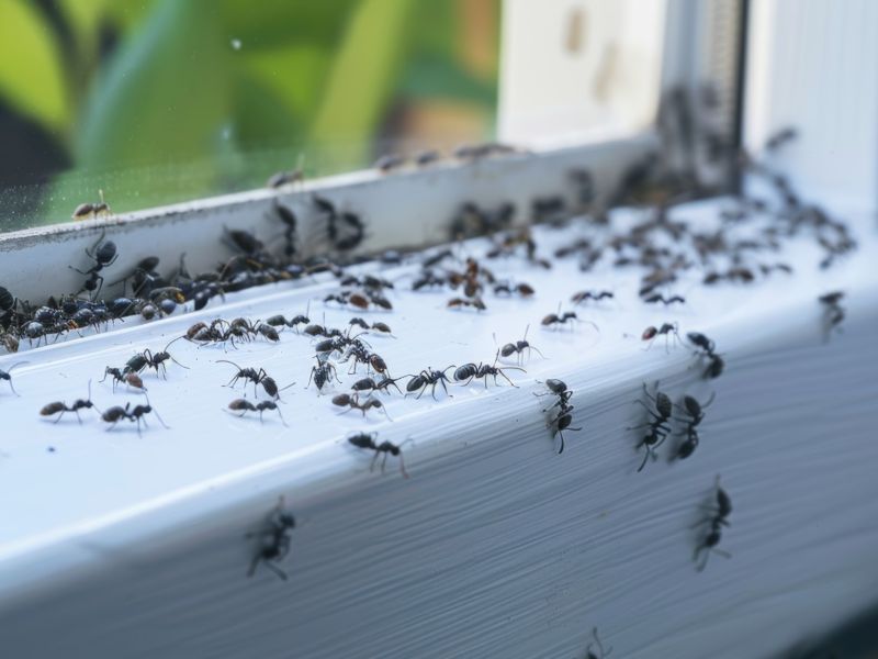 Ant trails and activity inside a South Florida home
